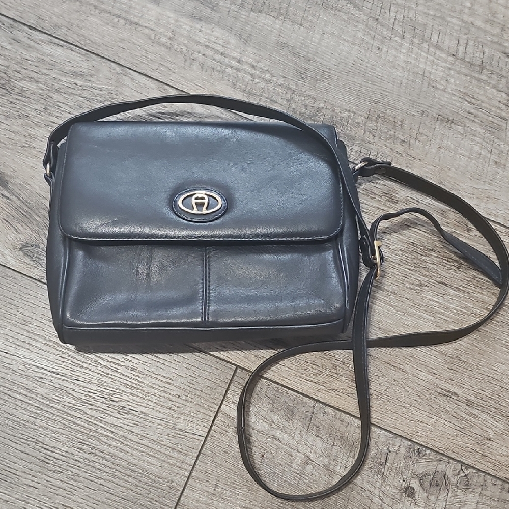 Etienne Aigner Leather Vintage Crossbody Bag